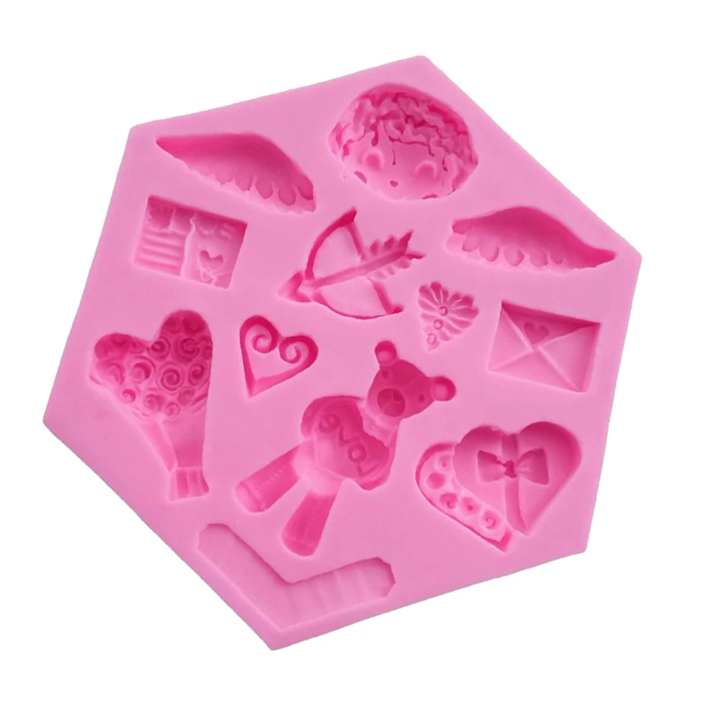 Cupid Angel Love Bear Silicone Mold Fondant Cake Decor Chocolate Baking Molds Ice DIY Tool
Cupid Angel Love Bear Silicone Mold Fondant Cake Decor Chocolate Baking Molds Ice DIY Tool