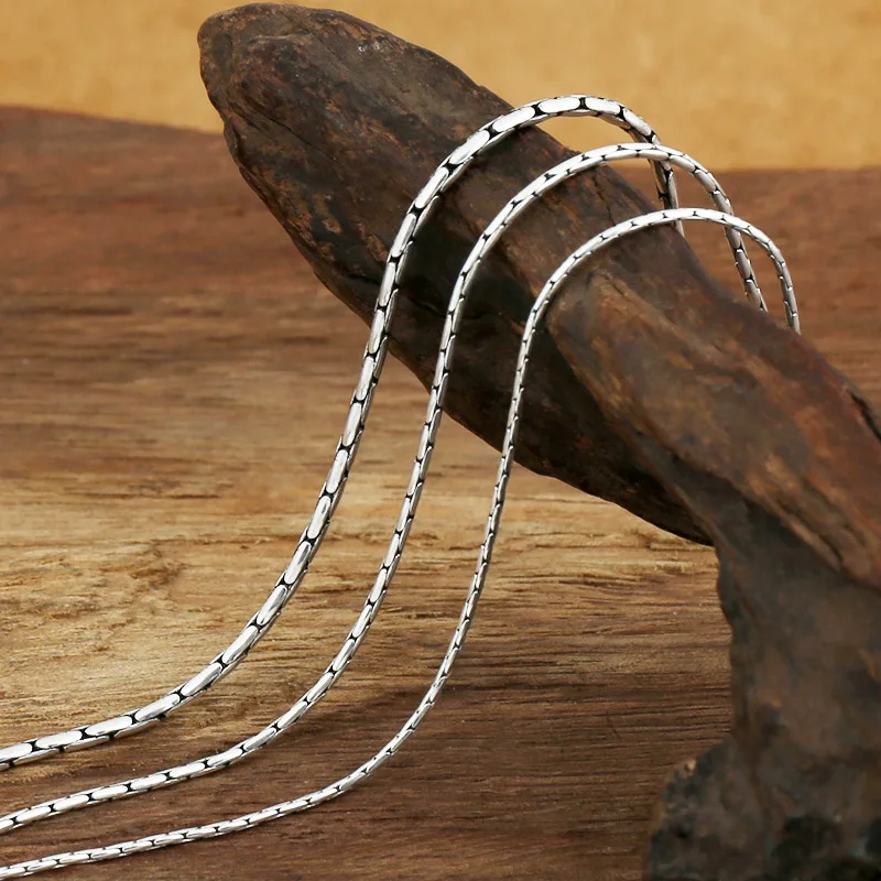 FNJ Snake Chain Necklaces 925 Silver 1-2mm 45cm to 60cm Fashion Original S925 Thai Silver Women Men Necklace for Jewelry Making
FNJ Snake Chain Necklaces 925 Silver 1-2mm 45cm to 60cm Fashion Original S925 Thai Silver Women Men Necklace for Jewelry Making