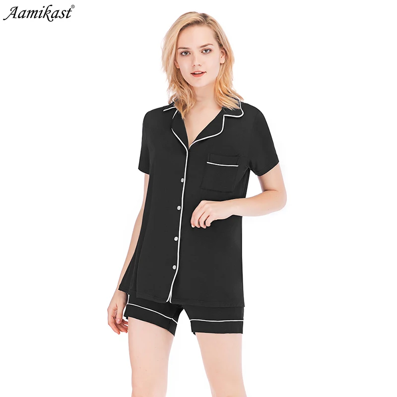 Aamikast 2023 Summer Womens Modal Pajamas Women Short Sleeve Sleepwear Pajamas Sets Loungewear
Aamikast 2023 Summer Womens Modal Pajamas Women Short Sleeve Sleepwear Pajamas Sets Loungewear