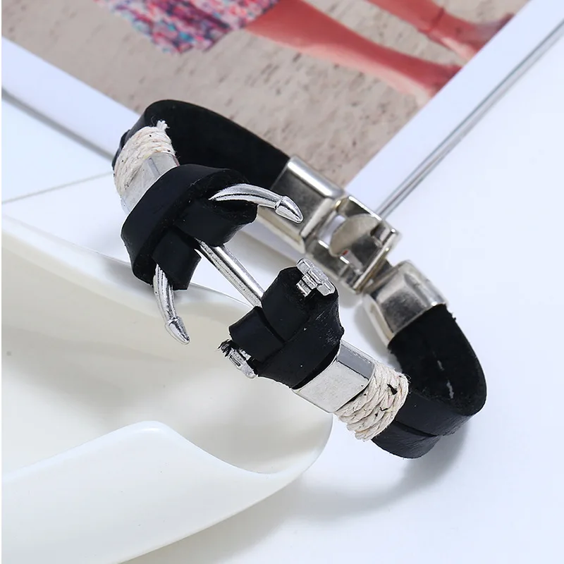Popular and fashionable anchor leather bracelet for men casual versatile handmade multi-layer bracelet classic accessories gifts
Popular and fashionable anchor leather bracelet for men casual versatile handmade multi-layer bracelet classic accessories gifts
