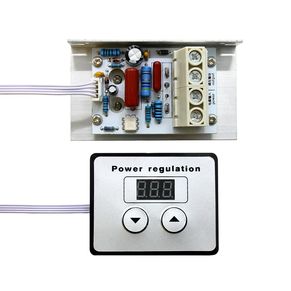 AC 220V 10000W 80A Digital Control SCR Electronic Voltage Regulator Speed Control Dimmer Thermostat + Digital Meters
AC 220V 10000W 80A Digital Control SCR Electronic Voltage Regulator Speed Control Dimmer Thermostat + Digital Meters