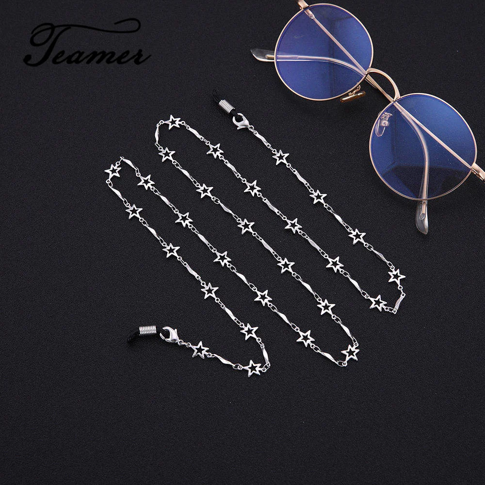 Teamer Reading Glasses Cord Star Metal Glasses Chain Holder for Women Sunglasses Chain Strap Eyewear Accessories Metal Lanyards
Teamer Reading Glasses Cord Star Metal Glasses Chain Holder for Women Sunglasses Chain Strap Eyewear Accessories Metal Lanyards