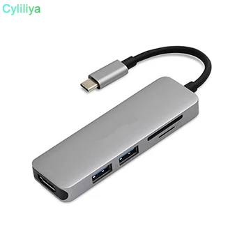 20pcs Typt-c Type C Hub USB C USB3.1 Hub with HDMI 5 in 1 Combo Hub with 2 USB3.0 Ports SD TF Card Reader USB adapater
20pcs Typt-c Type C Hub USB C USB3.1 Hub with HDMI 5 in 1 Combo Hub with 2 USB3.0 Ports SD TF Card Reader USB adapater