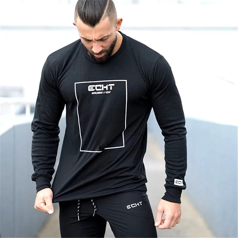 Men's Fitness Long Sleeve T-Shirt Top 2019 Men's Capless Sweater Fashion Bodybuilding Clothing Street Clothing Casual Men's Wear
Men's Fitness Long Sleeve T-Shirt Top 2019 Men's Capless Sweater Fashion Bodybuilding Clothing Street Clothing Casual Men's Wear