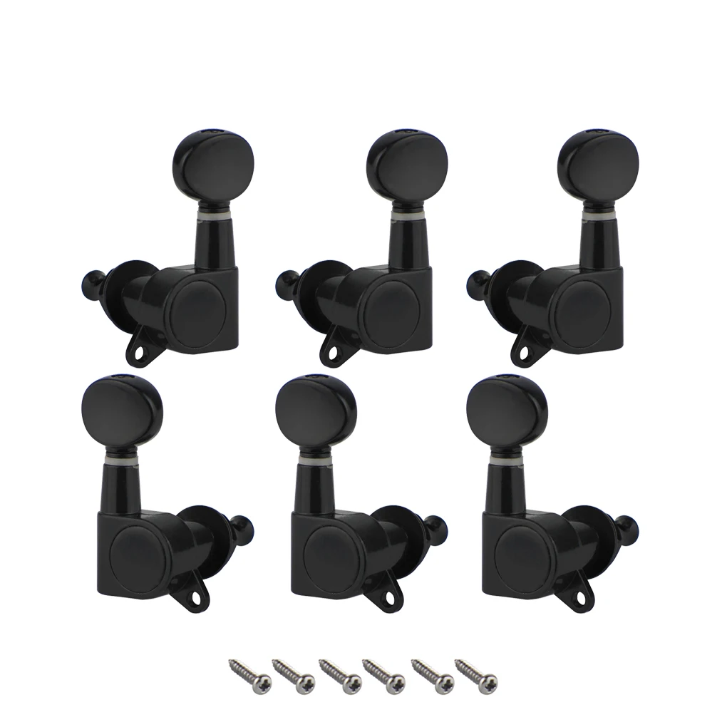 FLEOR 6PCS Guitar Machine Heads Tuner Guitar String Tuning Pegs Keys 3L3R Black Electric Guitar Accessories
FLEOR 6PCS Guitar Machine Heads Tuner Guitar String Tuning Pegs Keys 3L3R Black Electric Guitar Accessories
