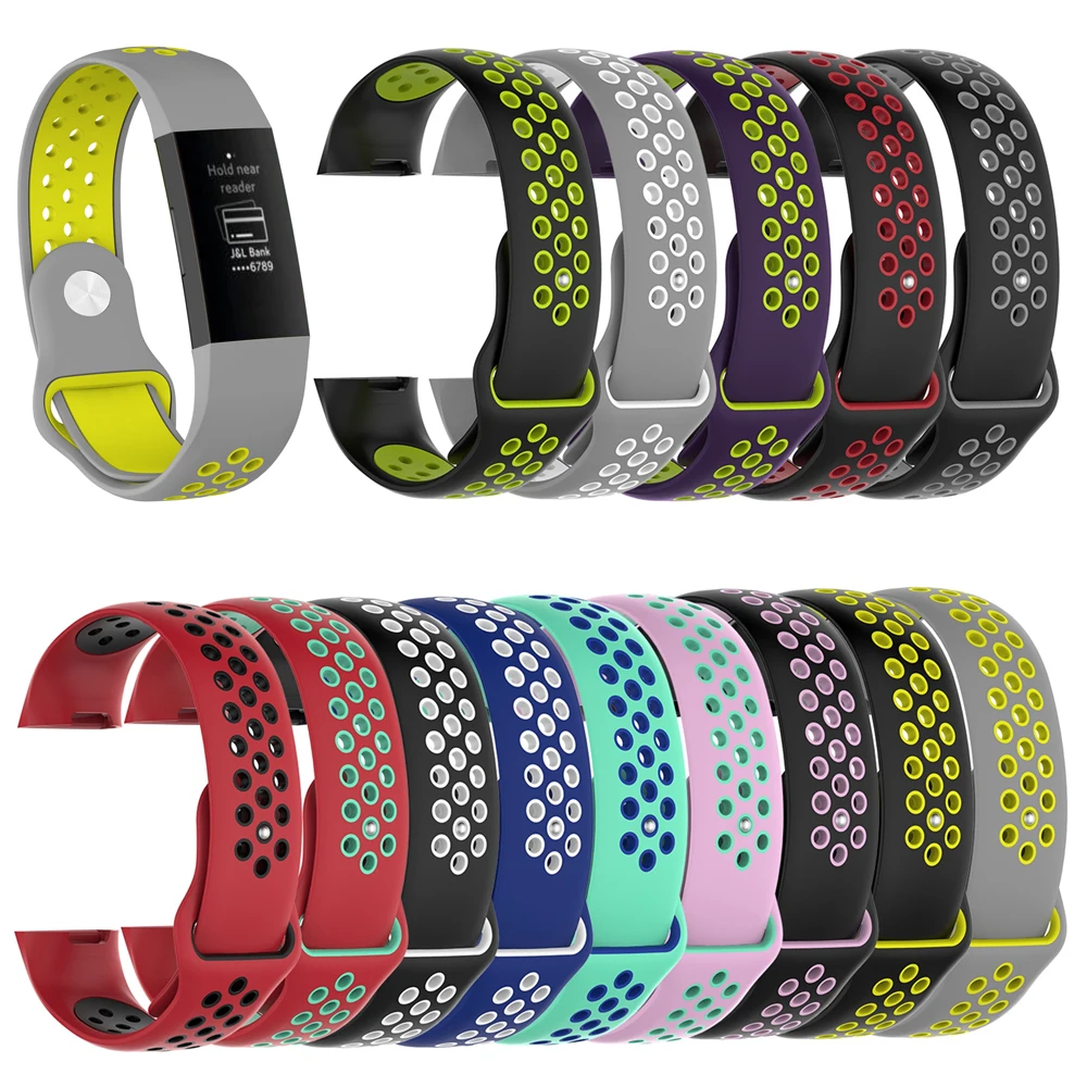 Double Color Strap for Fitbit Charge 3 Smart Watch Band Accessories Replacement Bracelet for Fitbit Charge3 Breathable Wristband
Double Color Strap for Fitbit Charge 3 Smart Watch Band Accessories Replacement Bracelet for Fitbit Charge3 Breathable Wristband