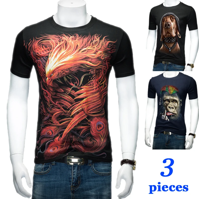 3 pieces Phoenix 3d printed t shirt Men/Women Summer funny t shirts O-neck Casual short Sleeve 2018 Summer Mens Clothes Tees Top
3 pieces Phoenix 3d printed t shirt Men/Women Summer funny t shirts O-neck Casual short Sleeve 2018 Summer Mens Clothes Tees Top