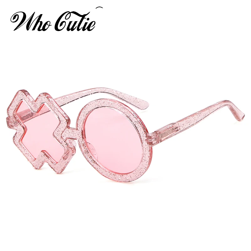 WHO CUTIE kids Glitter Round sunglasses brand design Girl boy Goggles Children Cute Baby Sun glasses UV400 Lens Pink Shades 743
WHO CUTIE kids Glitter Round sunglasses brand design Girl boy Goggles Children Cute Baby Sun glasses UV400 Lens Pink Shades 743