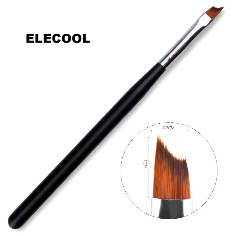 ELECOOL Black Handle Half-moon Nail UV Gel Brush Set Painting Drawing Brush Pen Extension Salon Manicure Tool
ELECOOL Black Handle Half-moon Nail UV Gel Brush Set Painting Drawing Brush Pen Extension Salon Manicure Tool