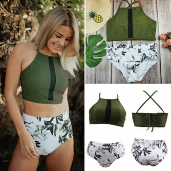 Sexy Women Two Piece Swimsuit High Waist Plus Size Backless Tankini Floral Printed Swimwear Swimsuit
Sexy Women Two Piece Swimsuit High Waist Plus Size Backless Tankini Floral Printed Swimwear Swimsuit