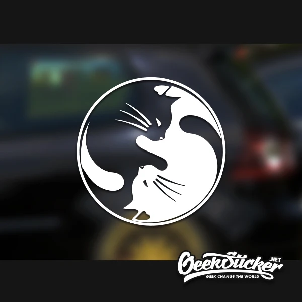 Tai Chi cat Waterproof Reflective Universal Car the Whole body sticker Vinyl Car Warning Decal Bumper Sticker Black/Silver
Tai Chi cat Waterproof Reflective Universal Car the Whole body sticker Vinyl Car Warning Decal Bumper Sticker Black/Silver