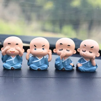 4 pcs/set Lovely naughty Resin Buddha Statue Monk home docor Figurine Crafts Home Decorative Ornaments Miniatures
4 pcs/set Lovely naughty Resin Buddha Statue Monk home docor Figurine Crafts Home Decorative Ornaments Miniatures