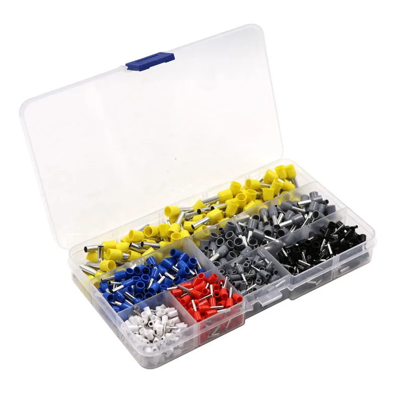 700PCS Insulated Terminal Block Cord End Wire Connector Electrical Crimp Terminato E6012 E2508 E4009 E0508 E1008 E1508 E7508
700PCS Insulated Terminal Block Cord End Wire Connector Electrical Crimp Terminato E6012 E2508 E4009 E0508 E1008 E1508 E7508