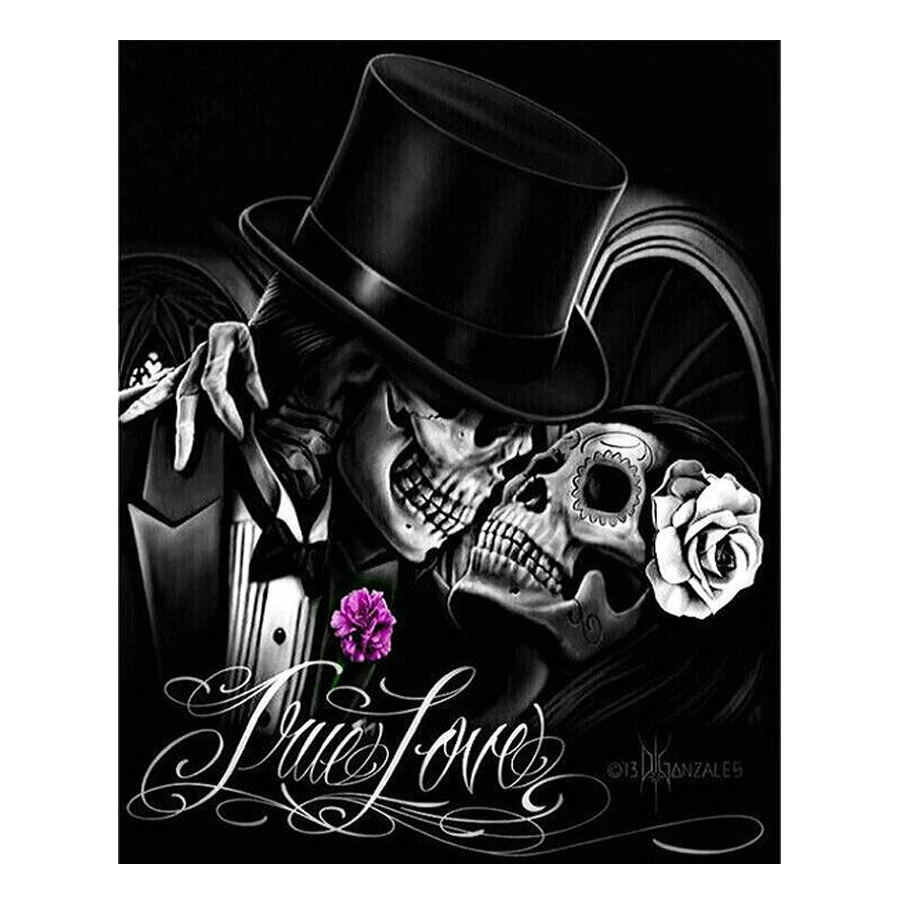 Full Square 5D DIY Diamond Painting skull couple Cross-Stitch kit Diamond Embroidery handmade Mosaic,halloween decoration gift
Full Square 5D DIY Diamond Painting skull couple Cross-Stitch kit Diamond Embroidery handmade Mosaic,halloween decoration gift