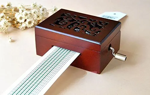 DIY Compose Music Spectrum Hand Crank Operated Punched Tune Paper Tape Music Box Movement + Hole Puncher + 20 Note Paper Strips
DIY Compose Music Spectrum Hand Crank Operated Punched Tune Paper Tape Music Box Movement + Hole Puncher + 20 Note Paper Strips
