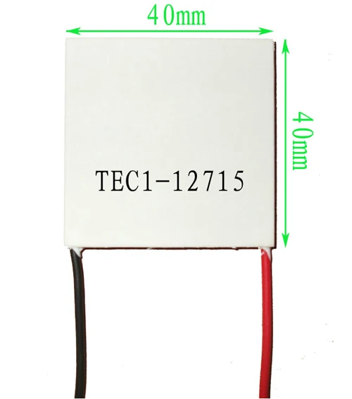 TEC1-12715 15A 137W Thermoelectric Cooler Peltier 40*40*3.3mm 12715 Cooling System
TEC1-12715 15A 137W Thermoelectric Cooler Peltier 40*40*3.3mm 12715 Cooling System