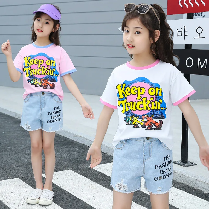 Teenage Girls Clothing Sets Summer Girls Clothes T-shirt+Shorts 2pcs Outfit Kids Clothes For Girls Sport Suit Children Clothing
Teenage Girls Clothing Sets Summer Girls Clothes T-shirt+Shorts 2pcs Outfit Kids Clothes For Girls Sport Suit Children Clothing