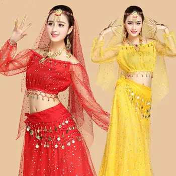 4pcs Sets Woman Performance Belly Dance Costume Tribal Gypsy Egypt Bellydance Costumes For Women India Belly Dancing Dress
4pcs Sets Woman Performance Belly Dance Costume Tribal Gypsy Egypt Bellydance Costumes For Women India Belly Dancing Dress