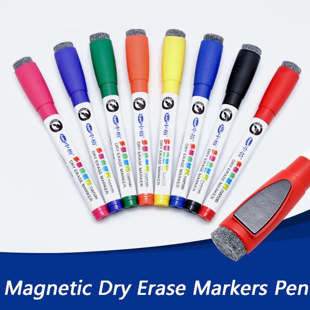 8 Colors Low-Odor Dry Erase Markers, Whiteboard Erasable Marker Pens Set, Ultra Fine Tip, Assorted Colors, 8-Count
8 Colors Low-Odor Dry Erase Markers, Whiteboard Erasable Marker Pens Set, Ultra Fine Tip, Assorted Colors, 8-Count