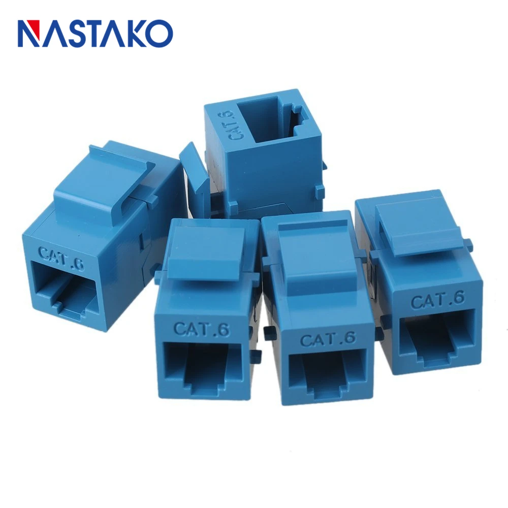 Синий разъем RJ45 keystone Jack Cat6 удлинитель Ethernet сеть LAN Cat 6 соединительные разъемы