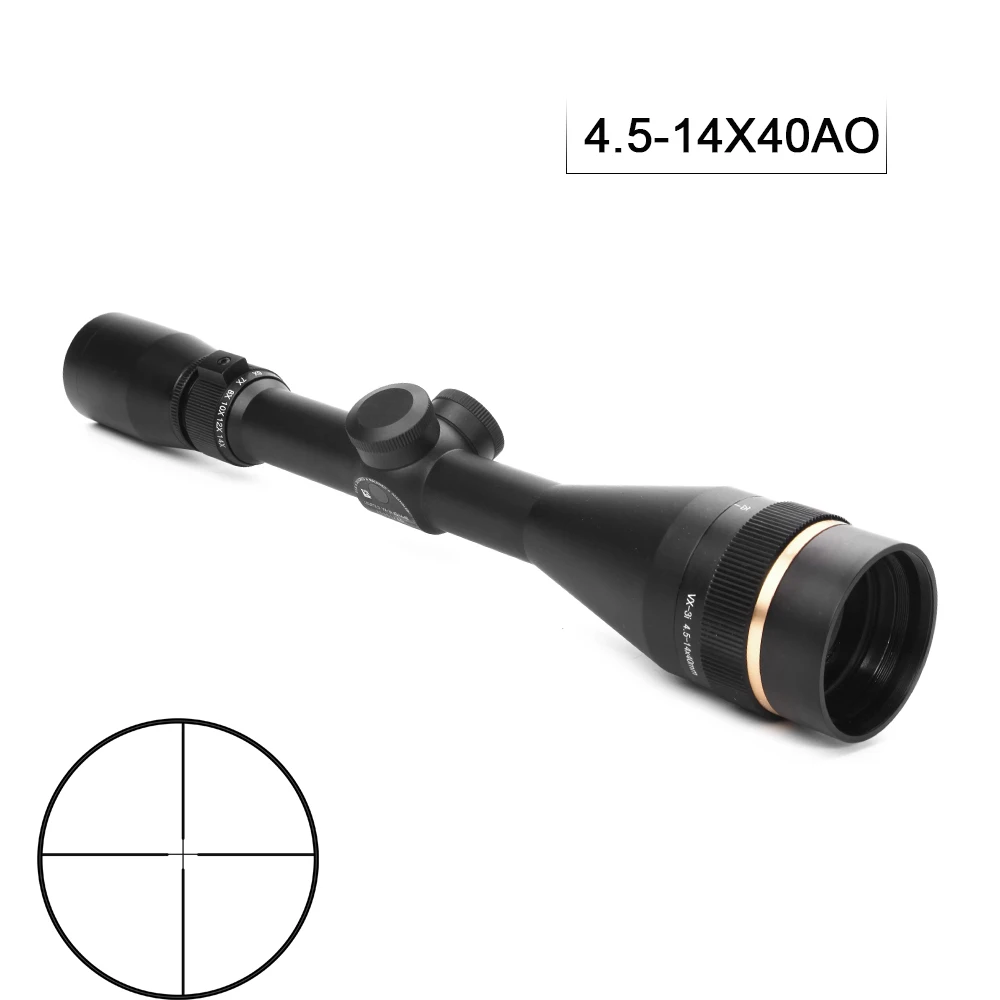 Optic Sight 4.5-14X40 AO Tactical Hunting Scope Front Parallax Focus Adjust Reticle Rifle Scope Outdoor Airsoft Collimator Sight
Optic Sight 4.5-14X40 AO Tactical Hunting Scope Front Parallax Focus Adjust Reticle Rifle Scope Outdoor Airsoft Collimator Sight