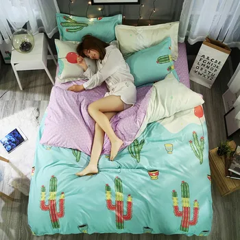 Home Textile Cactus Printed 3/4pcs Bedding Set Bed Cover Bed Sheet Duvet Cover Pillowcase Bed Linen Bedclothes Queen
Home Textile Cactus Printed 3/4pcs Bedding Set Bed Cover Bed Sheet Duvet Cover Pillowcase Bed Linen Bedclothes Queen