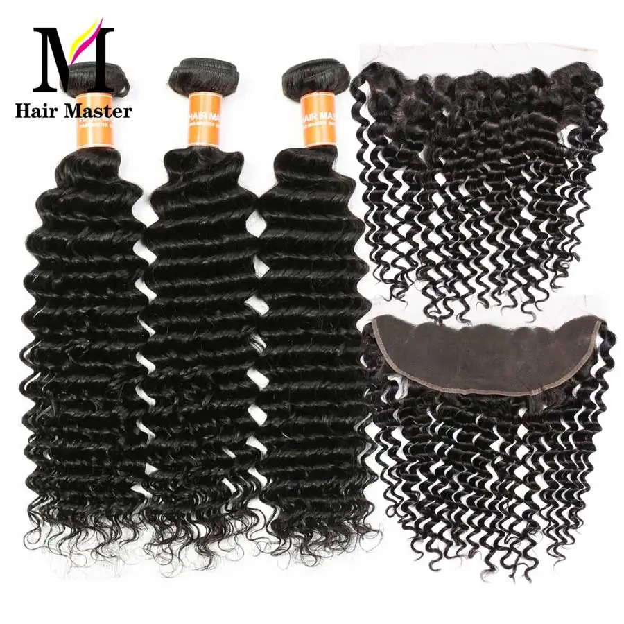 Hair Master Brazilian Deep Wave Bundles With Frontal Closure Remy Human Hair Weave Deep Wave Bundles With Closure Hair Extension
Hair Master Brazilian Deep Wave Bundles With Frontal Closure Remy Human Hair Weave Deep Wave Bundles With Closure Hair Extension