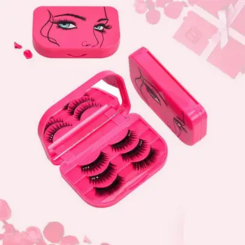 Dropshipping False Eyelashes Storage Box with Beauty Mirror Box Rose Red Makeup Tool ABS Plastic Gift Accessories SMJ
Dropshipping False Eyelashes Storage Box with Beauty Mirror Box Rose Red Makeup Tool ABS Plastic Gift Accessories SMJ