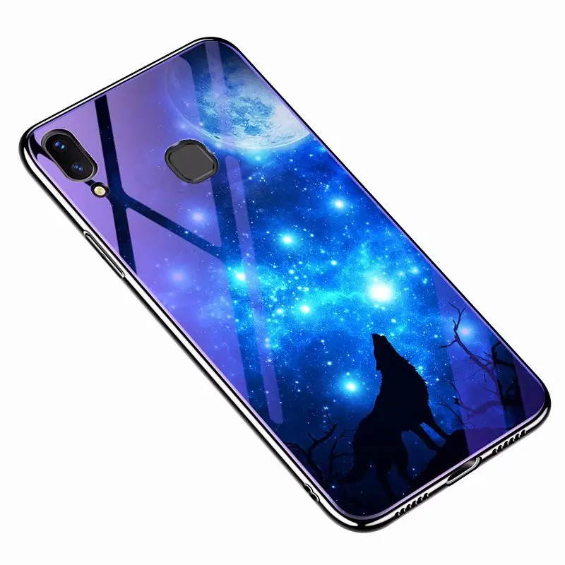 For Vivo V 9 Vivo Y85 Blue Ray Flower Pattern Deer Plating Tempered Glass Surface Cover For Vivo V9 Capa
For Vivo V 9 Vivo Y85 Blue Ray Flower Pattern Deer Plating Tempered Glass Surface Cover For Vivo V9 Capa