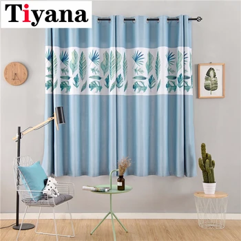 Short curtains for living room Mordern Summer Leaves Stitching Blue Curtain For Studty Living Room Balcony Window Panel PC29X
Short curtains for living room Mordern Summer Leaves Stitching Blue Curtain For Studty Living Room Balcony Window Panel PC29X