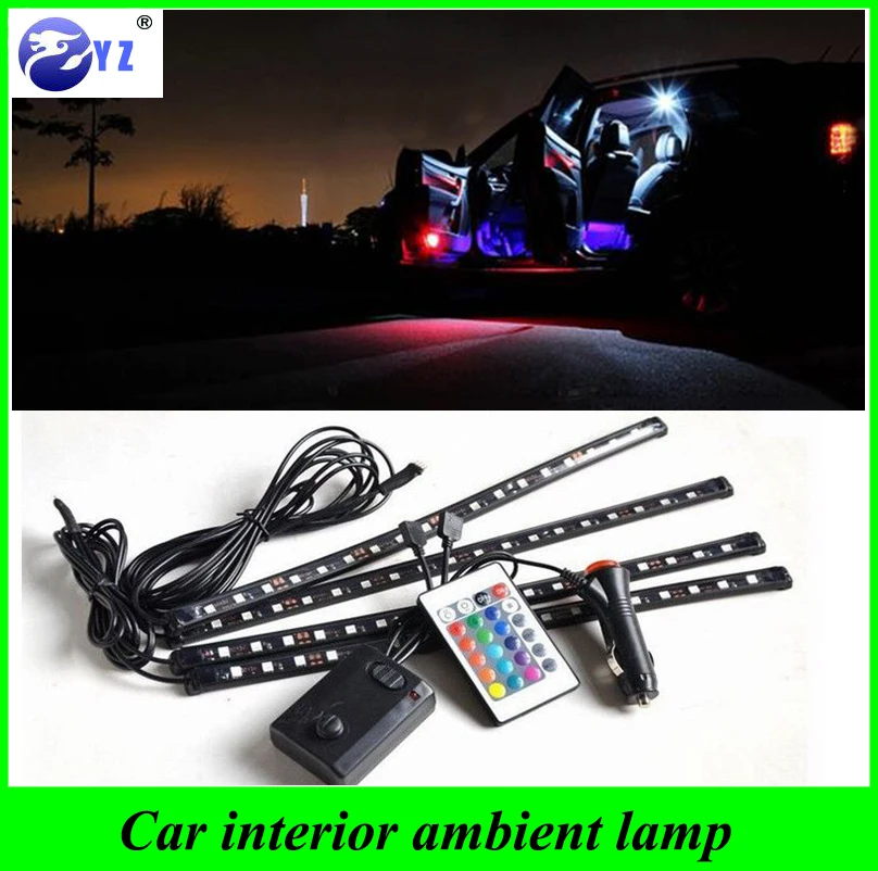 1 Set car interior ambient lighting atmosphere foot lamp musical voice decorative LED lights Wireless Remote Music Control RGB
1 Set car interior ambient lighting atmosphere foot lamp musical voice decorative LED lights Wireless Remote Music Control RGB