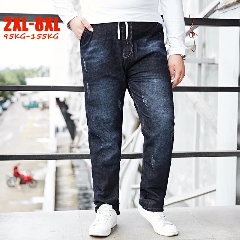 Fashion Japan Style 5XL 6XL 7XL 8XL Jeans Men Taper Elastic Band Plus Size Male Jeans Pants Embroidery Big Size Men Trousers
Fashion Japan Style 5XL 6XL 7XL 8XL Jeans Men Taper Elastic Band Plus Size Male Jeans Pants Embroidery Big Size Men Trousers