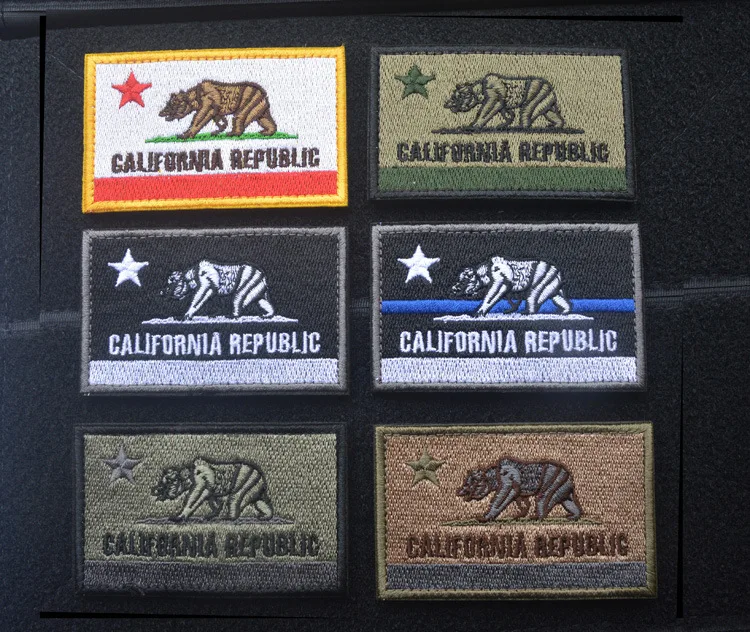 Flag of California State Bear Flag Embroidered morale Patch military army hook USA state patches tactical for cap jacket
Flag of California State Bear Flag Embroidered morale Patch military army hook USA state patches tactical for cap jacket