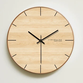 Minimalist Wall Clock Modern Design Living Room Decoration Nordic Wooden Wall Clocks Quartz Watch Home Decor Silent 
Minimalist Wall Clock Modern Design Living Room Decoration Nordic Wooden Wall Clocks Quartz Watch Home Decor Silent