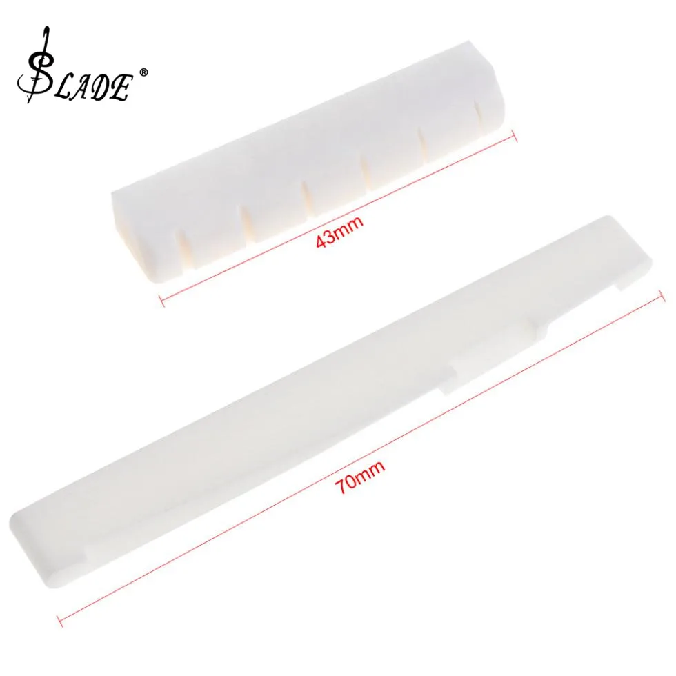 SLADE 1pair Bone Saddle and Nut for 6 String Acoustic Guitar Durable Guitar Parts & Accessories
SLADE 1pair Bone Saddle and Nut for 6 String Acoustic Guitar Durable Guitar Parts & Accessories