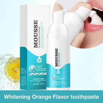 60ml Toothpaste Teeth Whitening Foam Deep Cleaning Teeth Fresh Breath Oral Hygiene Tooth Cleaner Oral Dental Care Orange Flavor
60ml Toothpaste Teeth Whitening Foam Deep Cleaning Teeth Fresh Breath Oral Hygiene Tooth Cleaner Oral Dental Care Orange Flavor