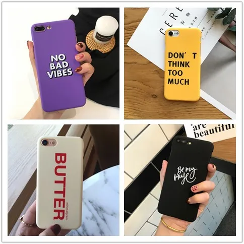 Korea simple Fashion Letter art Phone Case for Coque iphone 7 8 6 6S Plus Mobile Phone matte Cases For iphone cover X XS Fundas
Korea simple Fashion Letter art Phone Case for Coque iphone 7 8 6 6S Plus Mobile Phone matte Cases For iphone cover X XS Fundas