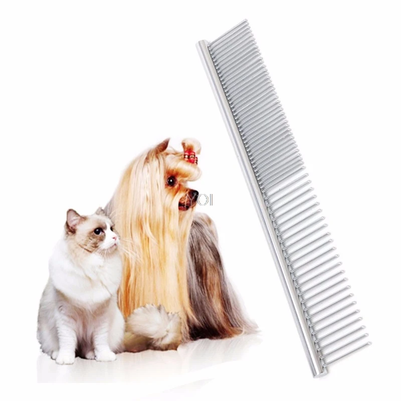 Dog Cat Grooming Stainless Steel Anti-static Pets Hair Grooming Two-sized Dense Comb Tooth Slicker Brush For Dogs Cats
Dog Cat Grooming Stainless Steel Anti-static Pets Hair Grooming Two-sized Dense Comb Tooth Slicker Brush For Dogs Cats