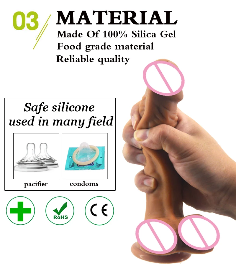 Super flexible double layer silicone realistic shape dildo long and large size sex toys Professional sales store