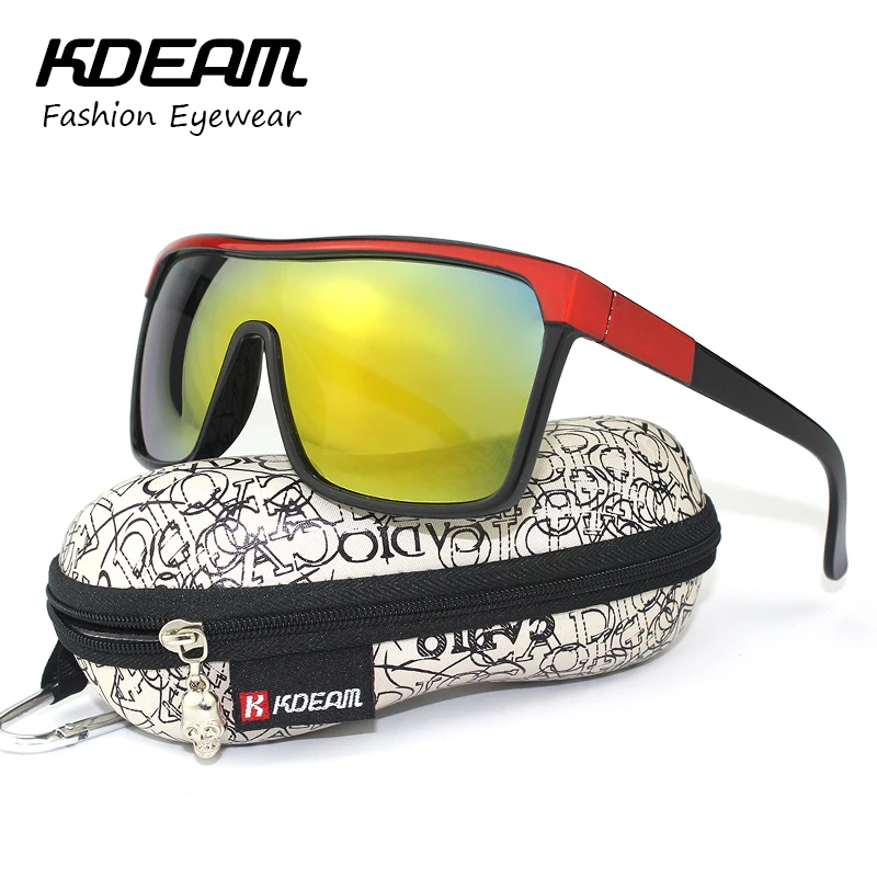 KDEAM Flynn Sport Shield Sunglasses Women outside UV400 protection Man Sun Glasses Vintage Goggles With Brand Hard Box KD802R
KDEAM Flynn Sport Shield Sunglasses Women outside UV400 protection Man Sun Glasses Vintage Goggles With Brand Hard Box KD802R