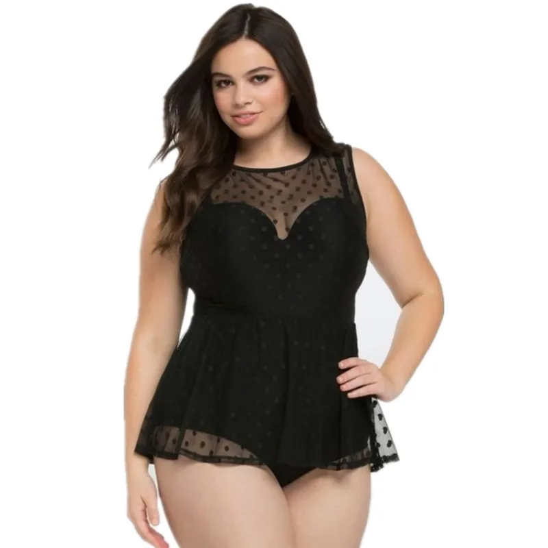 JHT One Piece Swimsuit Big Size Women Sexy Mesh Padded Swimwear Polka Dot Vintage Retro Bodysuit Bathing Suit XL Size 5XL
JHT One Piece Swimsuit Big Size Women Sexy Mesh Padded Swimwear Polka Dot Vintage Retro Bodysuit Bathing Suit XL Size 5XL