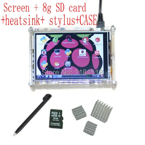 3.5 inch LCD Display Module 320*480 Pixel Resolution Resistive Touch Panel with free 8g sd card,CASE for raspberry pi
3.5 inch LCD Display Module 320*480 Pixel Resolution Resistive Touch Panel with free 8g sd card,CASE for raspberry pi
