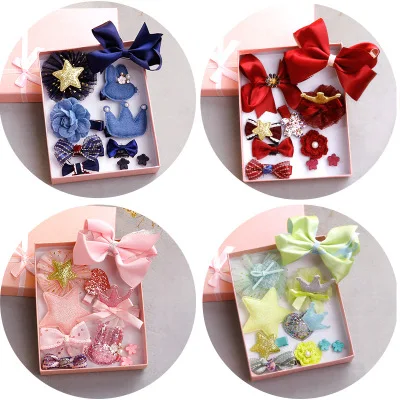 10pcs/ Box Baby girls Hair clip set Sparkling Headdress Flower Star Crown Hair Claw Barrette Children Ribbon Bow Hair clips
10pcs/ Box Baby girls Hair clip set Sparkling Headdress Flower Star Crown Hair Claw Barrette Children Ribbon Bow Hair clips