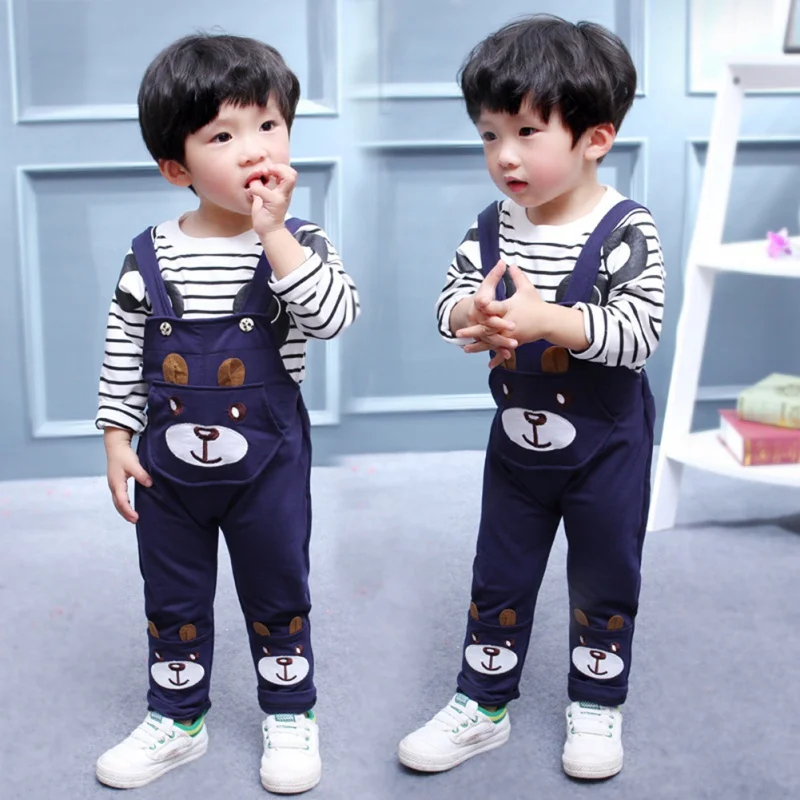 Kids Sport Suit Set Children Clothing Baby Girl Boys Clothes Set Little Bear Stripe Long-Sleeve T-Shirt +Straps Pants Set
Kids Sport Suit Set Children Clothing Baby Girl Boys Clothes Set Little Bear Stripe Long-Sleeve T-Shirt +Straps Pants Set