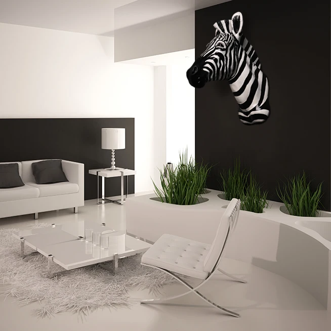 European-style simulation resin zebra head decoration wall hanging restaurant clothing store animal head wall decoration statue
European-style simulation resin zebra head decoration wall hanging restaurant clothing store animal head wall decoration statue