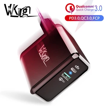 VVKing USB-C PD Fast Charger 36W Dual Quick Charge 3.0 For iPhone 11 Pro Samsung Xiaomi Huawei LG US/EU Plug USB Phone Charger 
VVKing USB-C PD Fast Charger 36W Dual Quick Charge 3.0 For iPhone 11 Pro Samsung Xiaomi Huawei LG US/EU Plug USB Phone Charger
