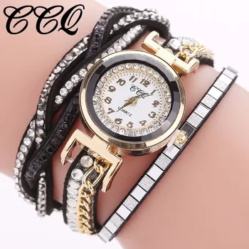 CCQ Brand Fashion Women Crystal Rhinestone Bracelet Watch Luxury Gold Women Ladies Quartz Wristwatches Relogio Feminino 
CCQ Brand Fashion Women Crystal Rhinestone Bracelet Watch Luxury Gold Women Ladies Quartz Wristwatches Relogio Feminino