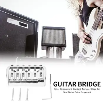 Silver 6 String Saddle Bridge Set for Electric Guitar Instrument Accessory Copper Silver Guitar String Saddle Bridge
Silver 6 String Saddle Bridge Set for Electric Guitar Instrument Accessory Copper Silver Guitar String Saddle Bridge