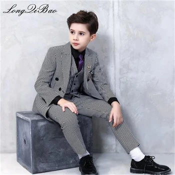 High quality 2019 new classic houndstooth boys and girls show catwalk Christmas suit flower girl suit piano costume
High quality 2019 new classic houndstooth boys and girls show catwalk Christmas suit flower girl suit piano costume