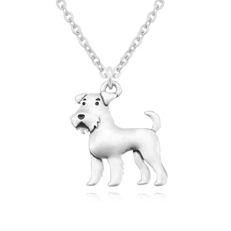 Vintage Silver Stainless Steel Long Chains Airedale Terrier Pendant Long Necklace Schnauzer Dog Kpop Necklaces For Women Jewelry
Vintage Silver Stainless Steel Long Chains Airedale Terrier Pendant Long Necklace Schnauzer Dog Kpop Necklaces For Women Jewelry